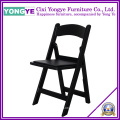 White PP Plastic Resin Folding Chair with Pad